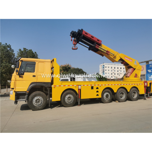 HOWO truck mounted rear large tonnage truck crane